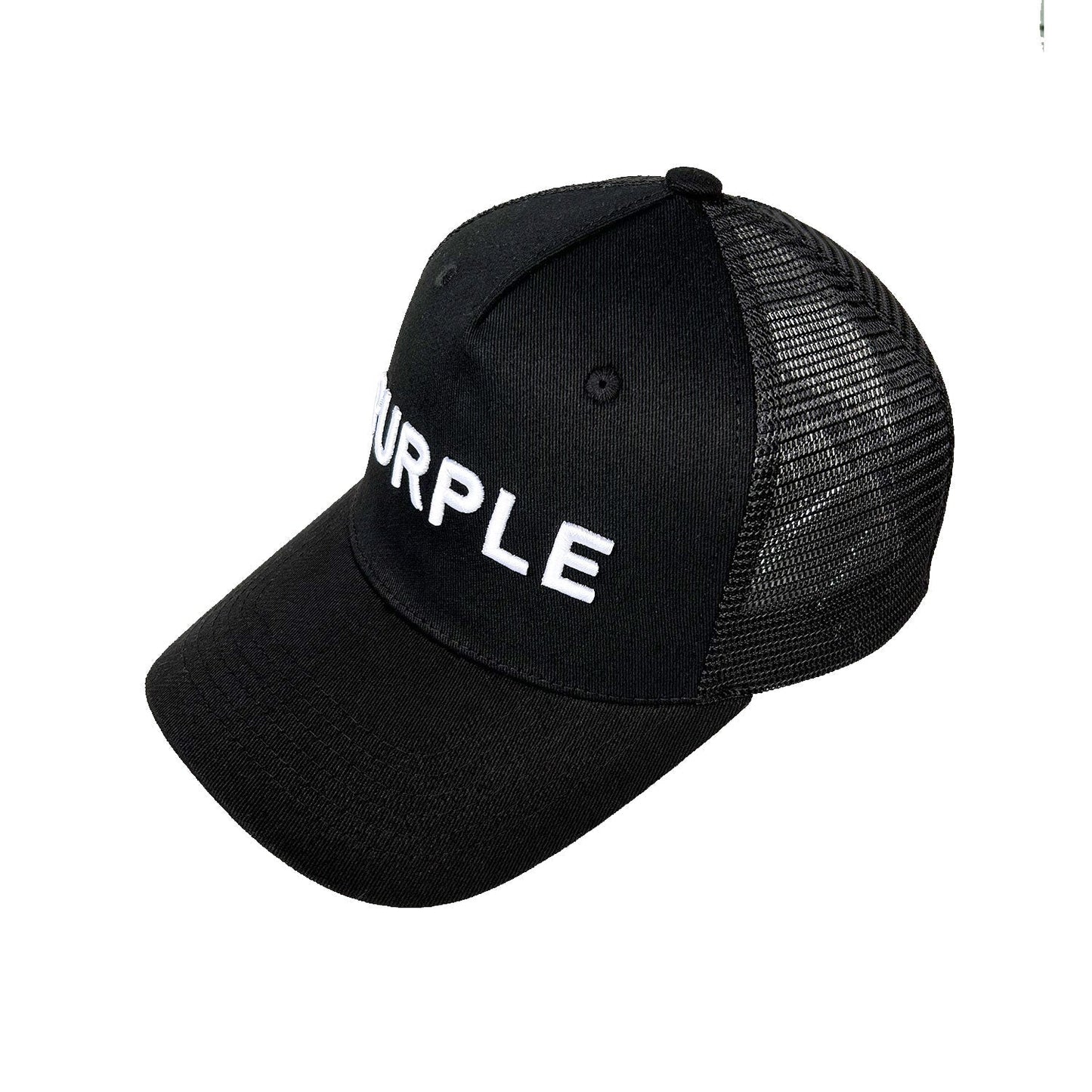 Purple Hat Mesh Stitching Embroidery PB003#