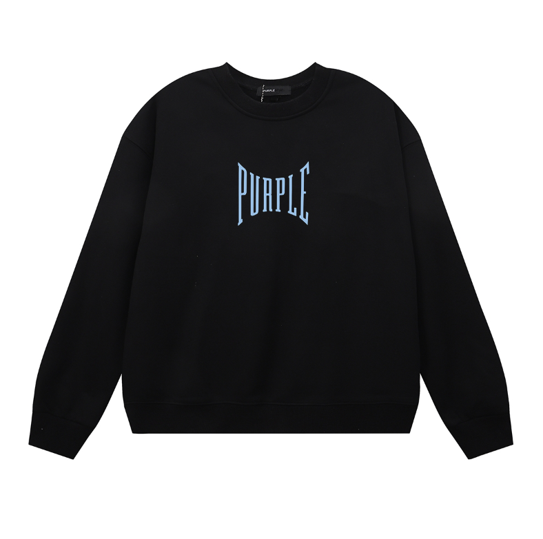 Purple Men's Long-Sleeve T-shirt Sweatshirt 1156
