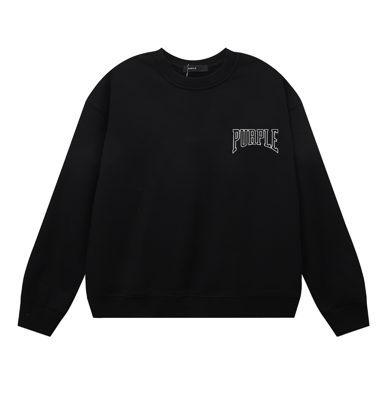 Purple Men's Long-Sleeve T-shirt Sweatshirt 1152