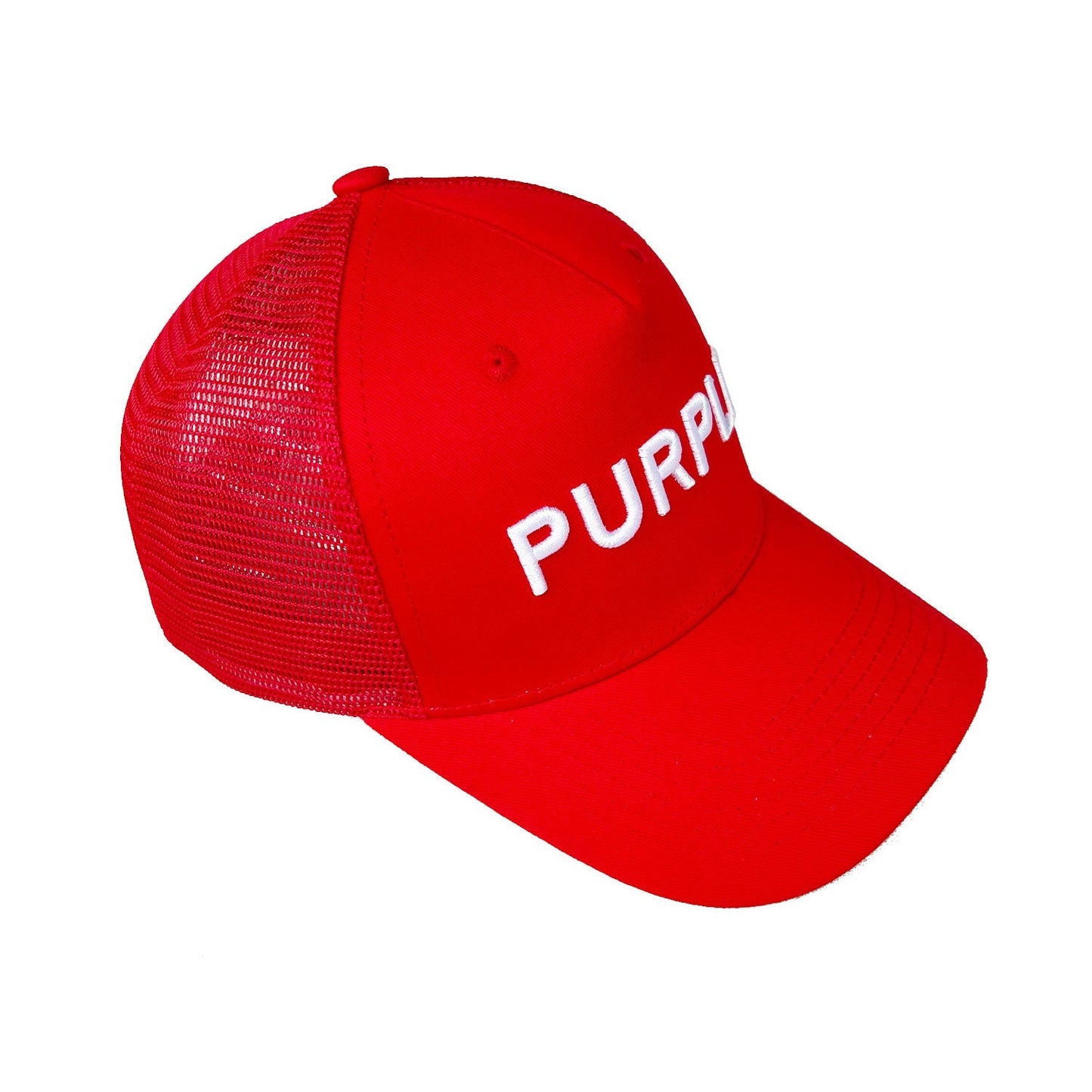 Purple Hat Mesh Stitching Embroidery PB003#
