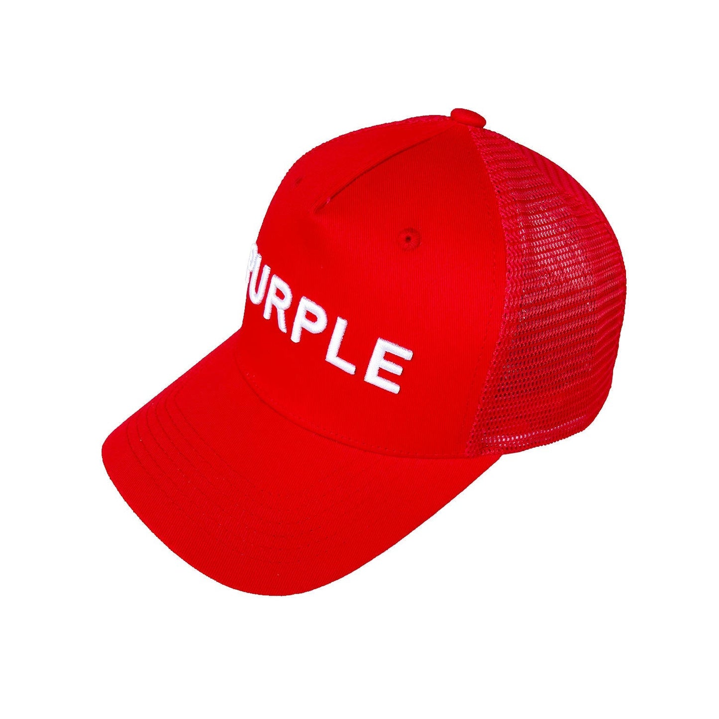 Purple Hat Mesh Stitching Embroidery PB003#