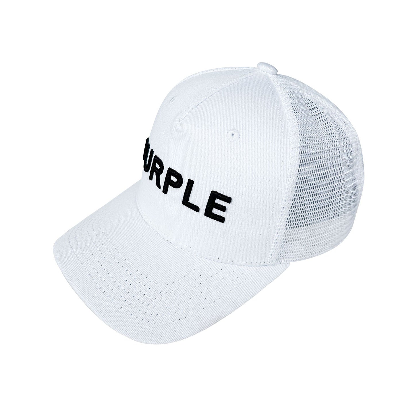 Purple Hat Mesh Stitching Embroidery PB003#