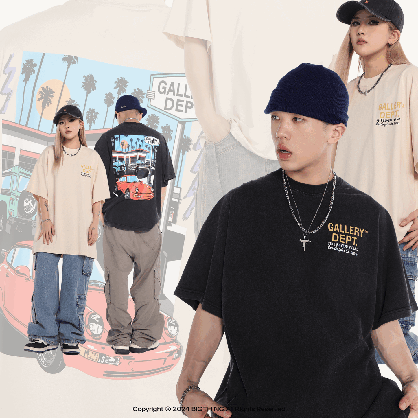 GALLERY DEPT New T-shirt D17_P58